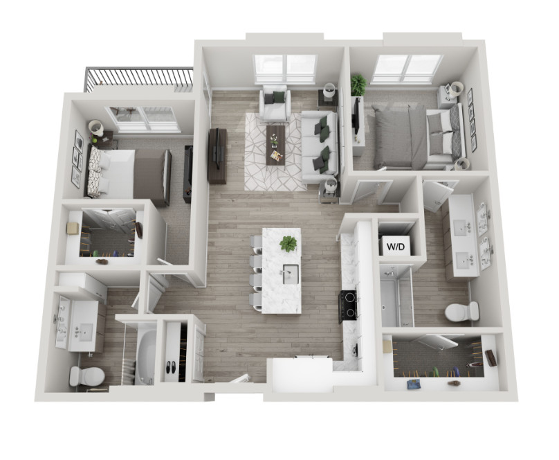 Denver Apartment - Floor plan